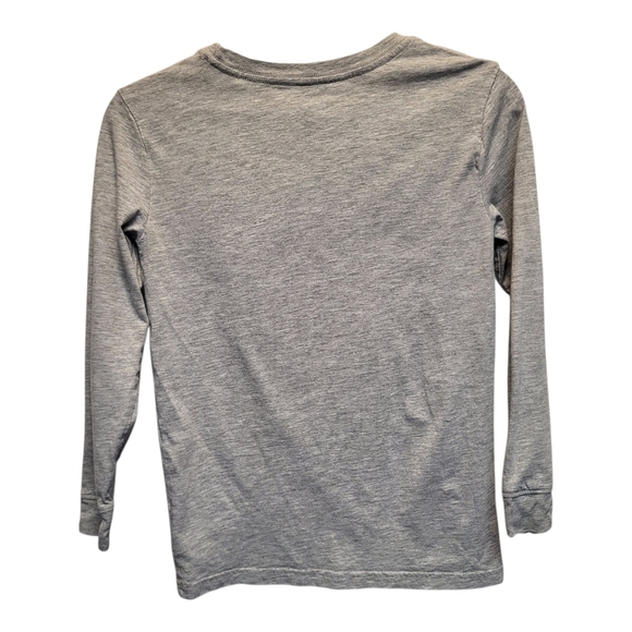 Two Kids C&C California Long Sleeve Classic Crew Neck Tees Grey & White - Size L - Picture 3 of 8